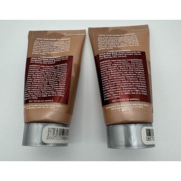 Bath & Body Works Shea Cashmere Hand Cream True Blue Mini 1 oz x 2 Bottles - Picture 2 of 3